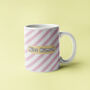 Personalised Nice Human Candy Stripe Mug, thumbnail 1 of 2