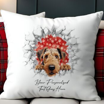Personalised Christmas Airedale Terrier Break Through, 10 of 10