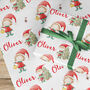 Personalised Christmas Wrapping Paper Boys Girls A1, thumbnail 1 of 4