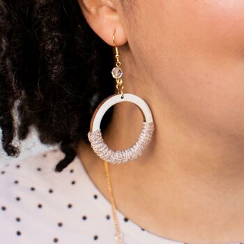 `Rebecca' Sustainable Hoop Earrings, 6 of 12