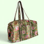 Weekend Duffle Bag | Green Block Print Floral, thumbnail 7 of 8