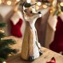 Handmade Large Ceramic Fox Sculpture Ornament Keepsake, thumbnail 2 of 6