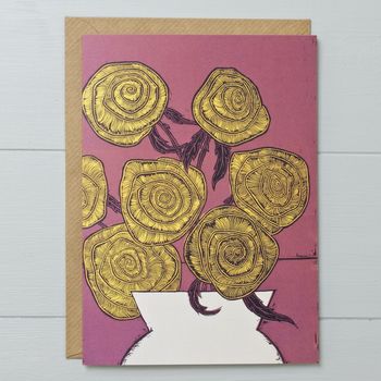 Yellow Roses Greeting Card, 2 of 2