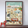 Out And About In London Trafalgar Square Art Print, thumbnail 1 of 2