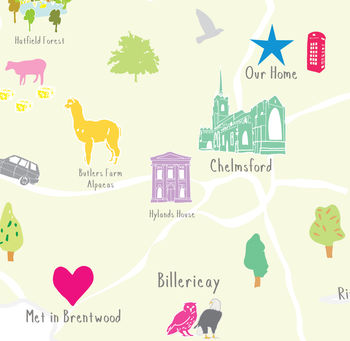 Personalised Essex Map: Add Favourite Places, 3 of 4