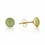 Savanne Gemstone And Gold Plated Stud Earrings, thumbnail 4 of 10