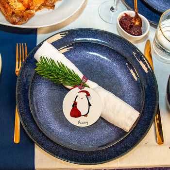 Personalised Penguin Christmas Tree Decoration, 7 of 12