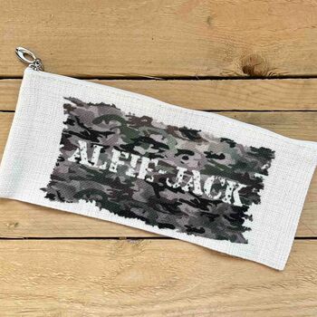 Personalised Boys Army Camouflage Pencil Case, 2 of 2