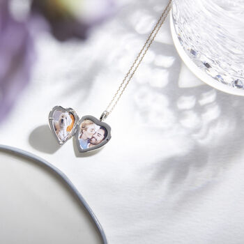 Silver Heart Locket With Photos And Engraving, 12 of 12