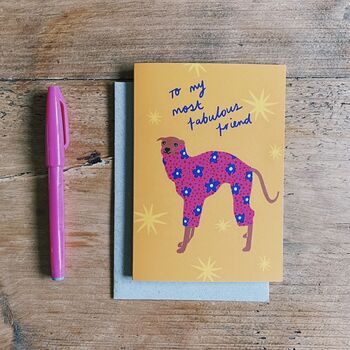To My Most Fabulous Friend Cute Dog Galentines Card, 2 of 3