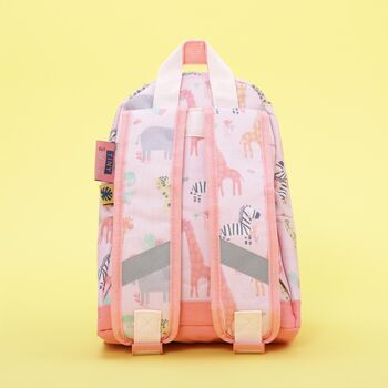 Personalised Pink Safari Print Mini Backpack, 4 of 7