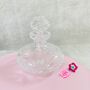 Vintage Decorative Crystal Cut Glass Perfume Bottle ~ 34, thumbnail 1 of 7