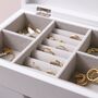 White Jewellery Box With Drawers, thumbnail 3 of 4