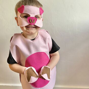 Pink Pig Piglet Costume For Children And Adults, 3 of 12