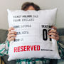 Match Day Seat Reservation Personalised Cushion, thumbnail 2 of 10