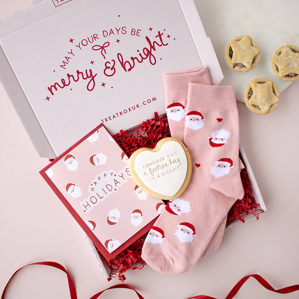 Mini Santa Hugs | Christmas Ready To Go Treat Box