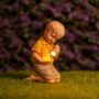 Solar Boy Duck Garden Ornament LED Outdoor Lighting, thumbnail 3 of 5