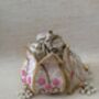 Pink Handcrafted Raw Silk Potli Bag/Wrist Bag, thumbnail 8 of 8