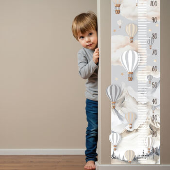 Hot Air Balloon Height Bar Sticker, 2 of 5