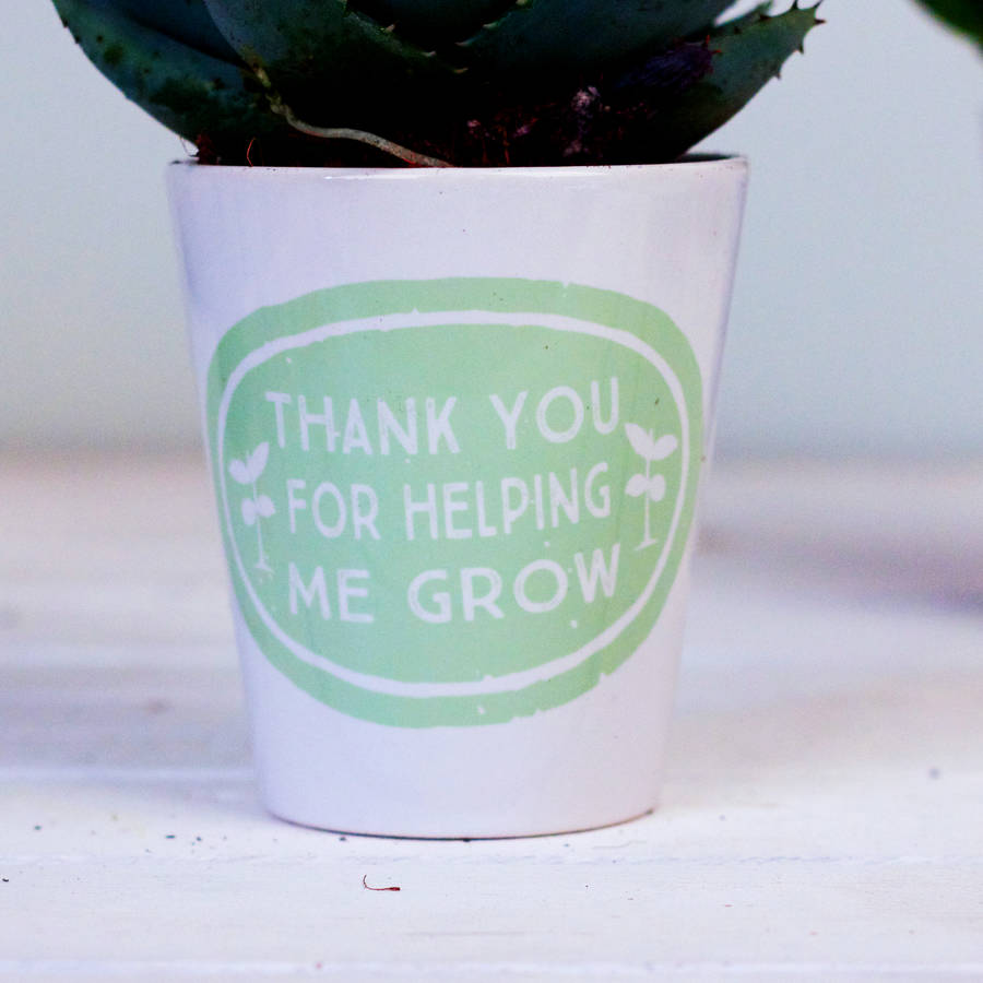 personalised teachers gift plant pot by snapdragon | notonthehighstreet.com