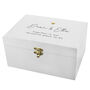 Personalised Gold Heart White Memory Box, thumbnail 5 of 5