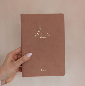 Personalised Zodiac Notebook/Gift/Astrology Signs/Personalised Gift, 9 of 12