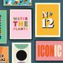 'Water The Plants' Colourful Quote Print, thumbnail 2 of 5