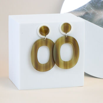 Bold Acrylic Hoop Earrings, 2 of 9