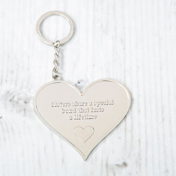 Mother And Family Large Heart Message Keyring, 9 of 11