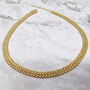 18k Gold Vermeil Plated Woven Necklace, thumbnail 5 of 7
