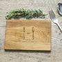 'Perfect Pair' Personalised Oak Wood Chopping Board, thumbnail 1 of 4