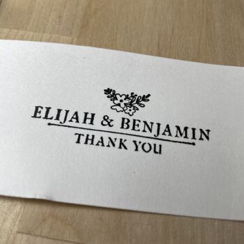 Personalised Wedding Thank You Rubber Stamp, 5 of 6