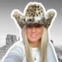 Snow Leopard Fur Cowboy Hat, thumbnail 2 of 9