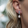 Sofia Drop Pearl Earrings, thumbnail 1 of 3
