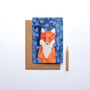 Recycled Fox Greeting Card, thumbnail 1 of 3