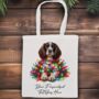 Personalised Sprocker Spaniel In Christmas Lights, thumbnail 9 of 10