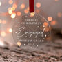 Our First Christmas Engaged Bauble Gift For Couples, thumbnail 4 of 11