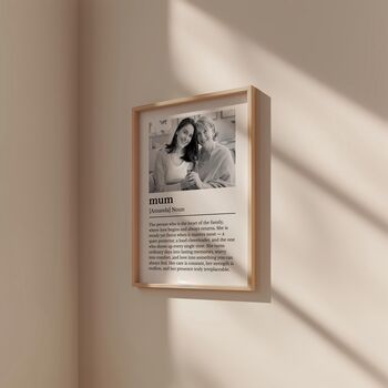 Personalised “Mum” Definition Photo Wall Art, 4 of 5