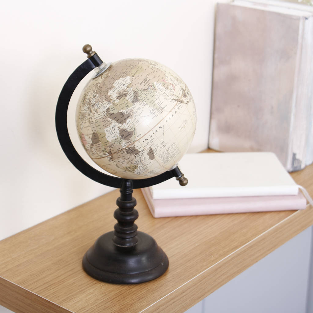 travel enthusiast desk globe for home office or study by dibor
