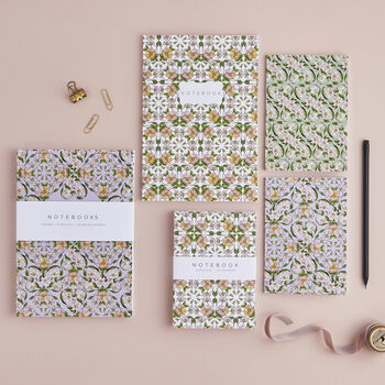 'Flora Nouveau' Collection A5 Set Of Two Notebooks, 4 of 4