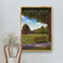 Highbury Fields Islington Travel Poster Art Print, thumbnail 5 of 8