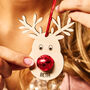 Reindeer Decoration And Bag Of Chocolate Noses, thumbnail 4 of 6