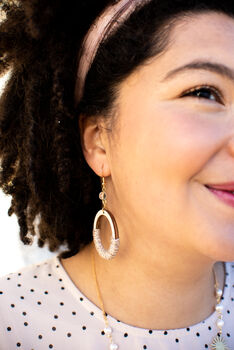`Rebecca' Sustainable Hoop Earrings, 7 of 12