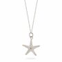 Starfish Charm Necklace Sterling Silver, thumbnail 3 of 7