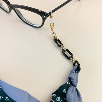 Handwriting Print Scarf Glasses Chain, 4 of 4