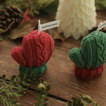 Christmas Mitten Spice Scented Candle, 5 of 7