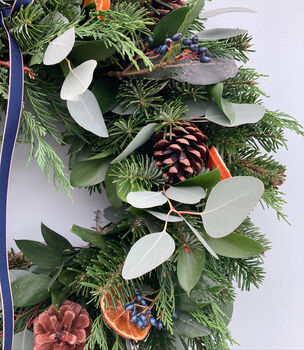 Fresh Christmas Door Wreath, 2 of 2