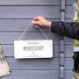 Personalised Hanging Metal Shed Sign, thumbnail 2 of 8