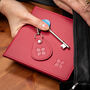 Eco Friendly Disabled Blue Badge Vegan Leather Wallet And Radar Key Made From Recycled Bottles In Raspberry Red, thumbnail 4 of 10