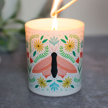 Folk Moth Scented Natural Wax Candle, 2 of 7